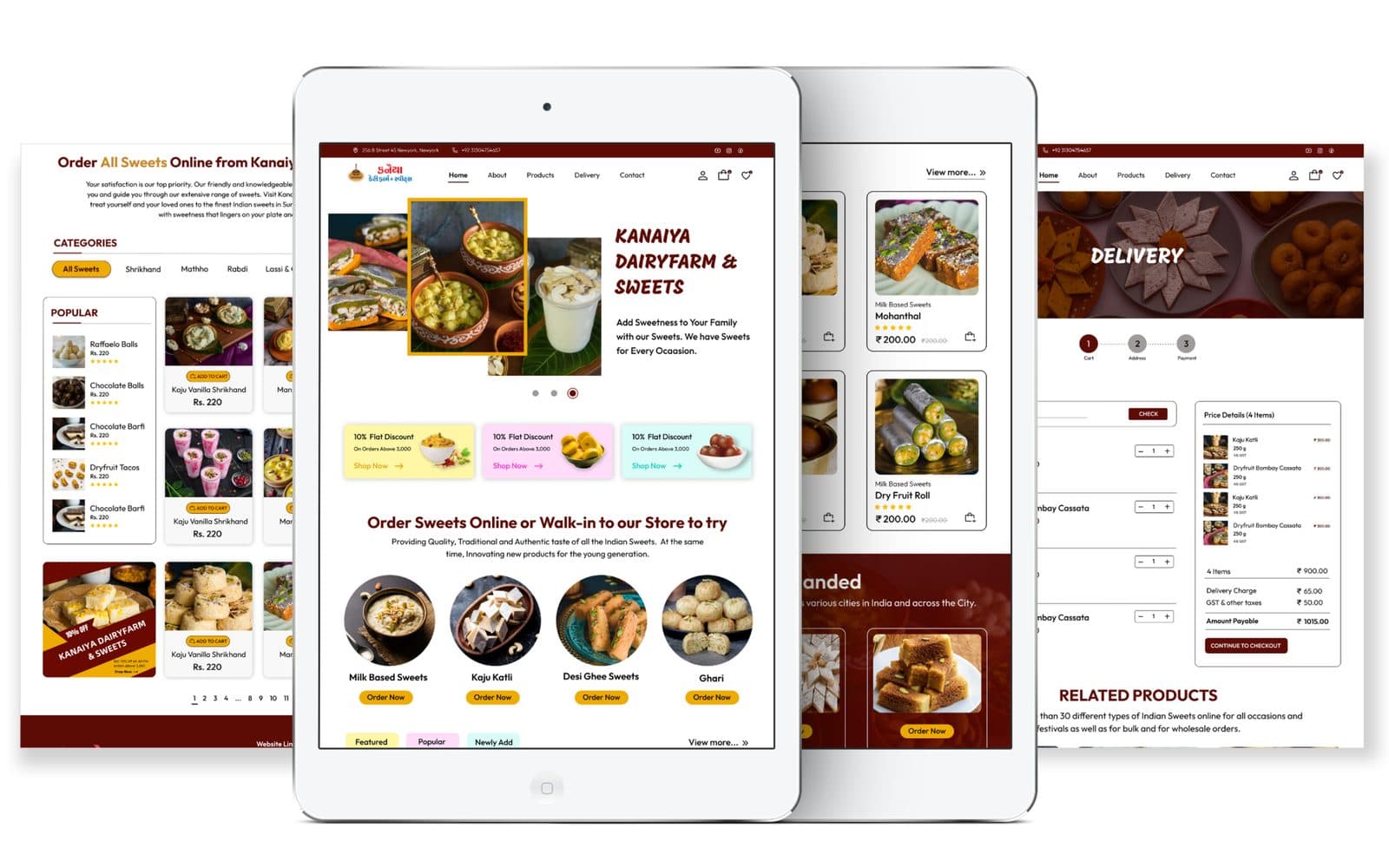 Kanaiya Dairyfarm & Sweets — screenshot