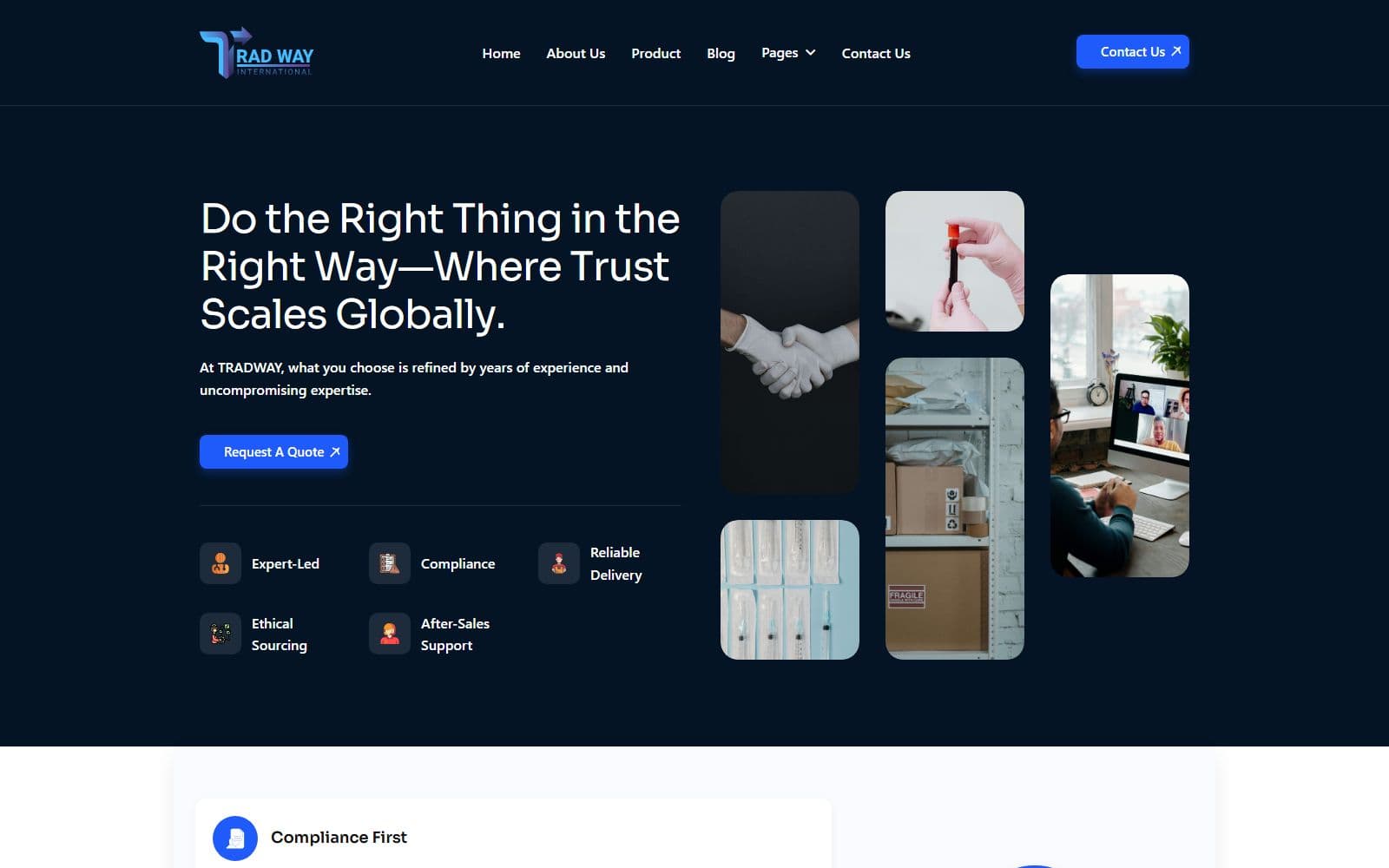 TradWay International — screenshot